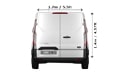 Removals Medium Van and Man in London - Back View Dimension Thumbnail