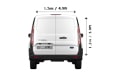 Removals Small Van and Man in London - Back View Dimension Thumbnail