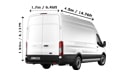 Removals Extra Large Van and Man in London - Back View Dimension Thumbnail