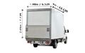 Removals Luton Van and Man in London - Back View Dimension Thumbnail
