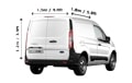 Removals Small Van and Man in London - Back View Dimension Thumbnail